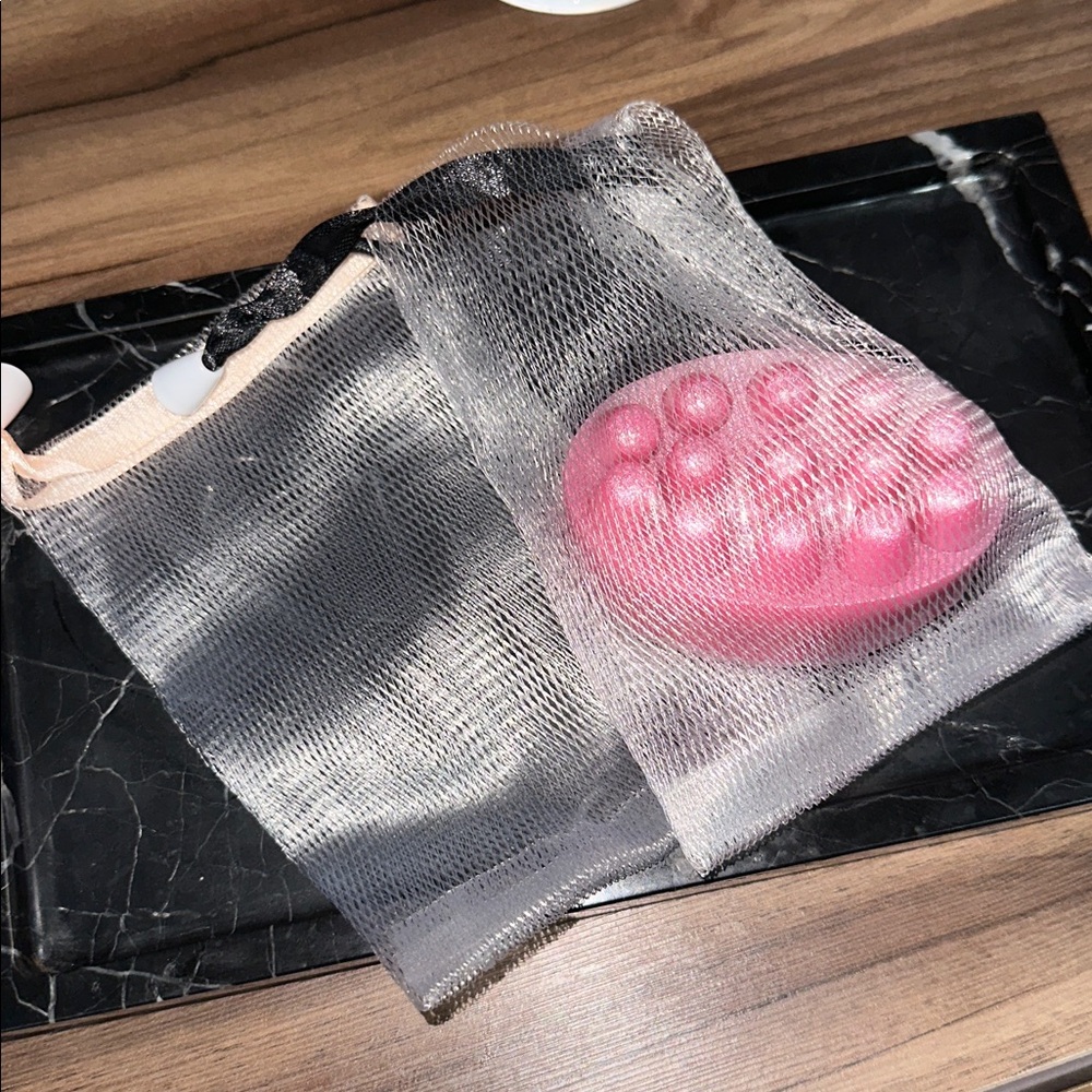 Soap baggies / loofahs reusable set of 2